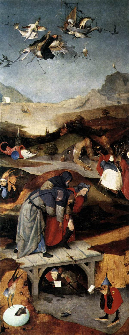 Triptyque de la Tentation de Saint Antoine (aile gauche) - Jérôme Bosch