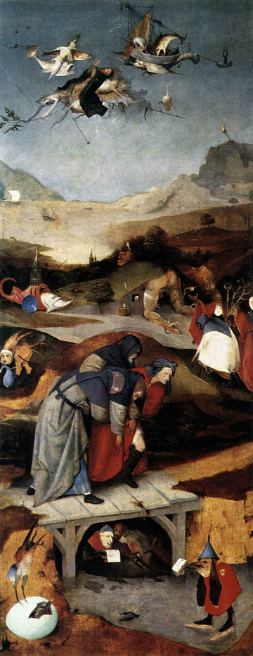 Triptyque de la Tentation de Saint Antoine (aile gauche) - Jérôme Bosch