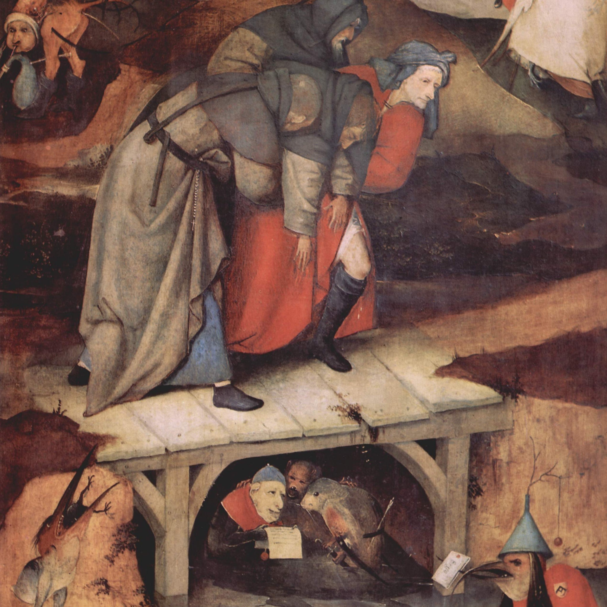 Détail du triptyque de La Tentation de saint Antoine, vers 1501 - Jérôme Bosch