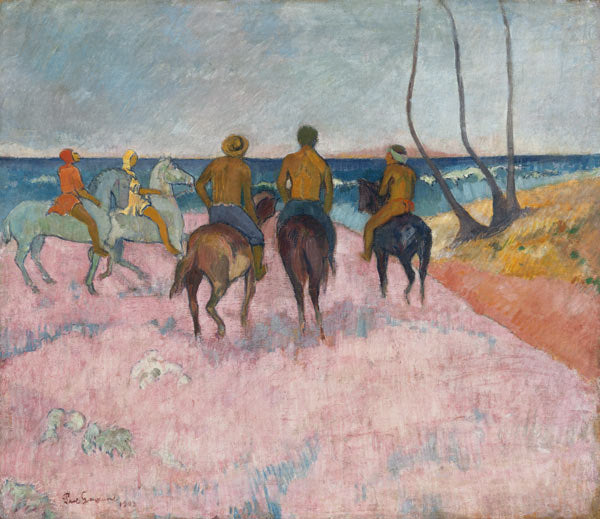 Cavalier sur la plage (Hiva Hoa) - Paul Gauguin