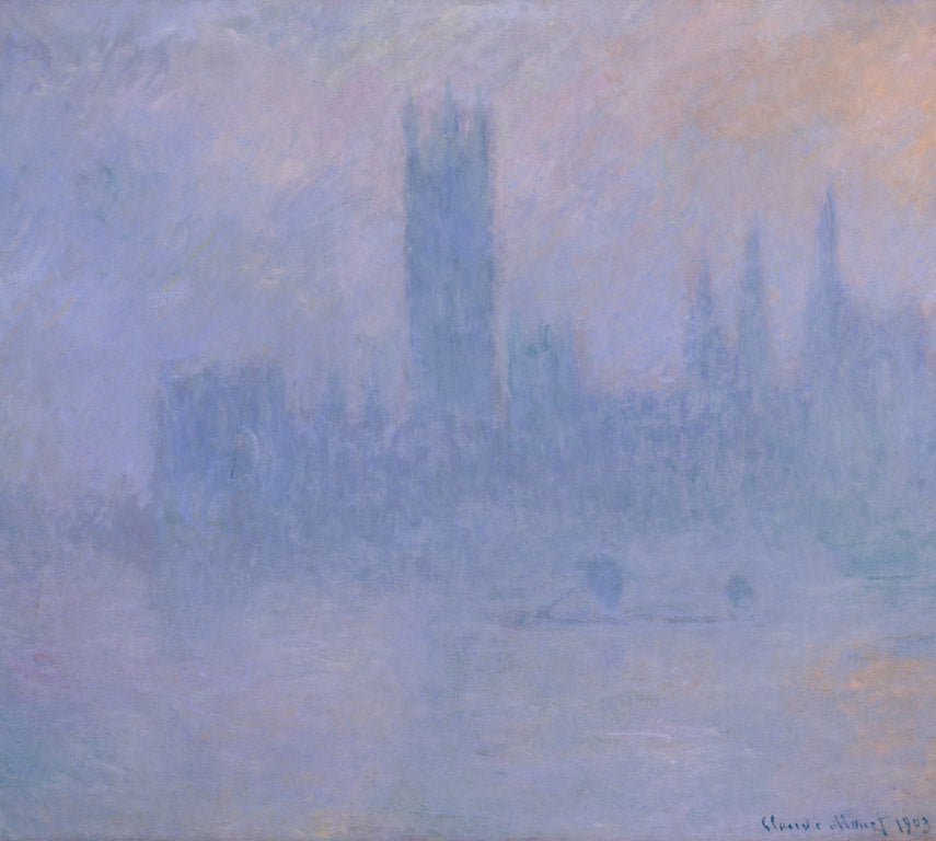 Le Parlement dans le Brouillard (W 1601) - Claude Monet