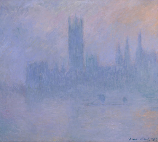Le Parlement dans le Brouillard (W 1601) - Claude Monet