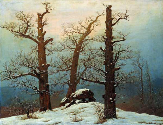 Huenengrab dans la neige - Caspar David Friedrich