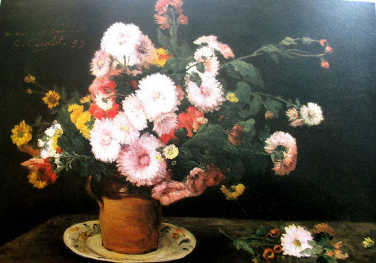Nature morte avec asters - Gustave Courbet