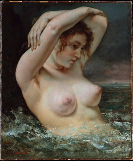 La Femme à la vague - Gustave Courbet