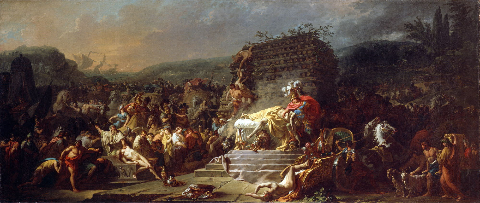 Les jeux funéraires de Patrocle - Jacques-Louis David