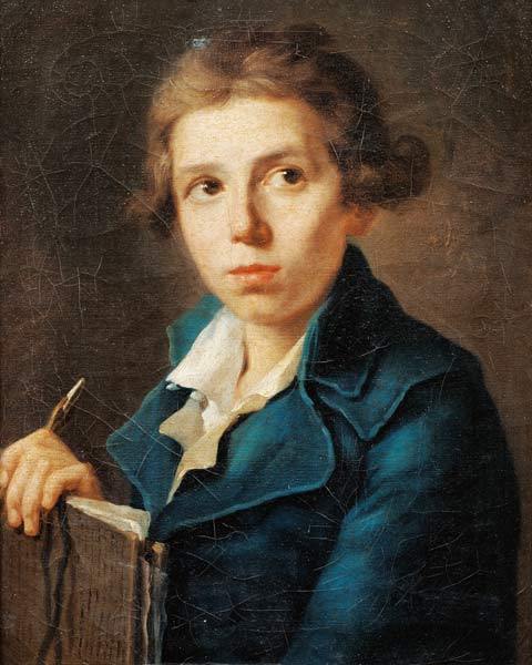 Portrait de Jacques-Louis David (1748-1825) dans sa jeunesse - Jacques-Louis David