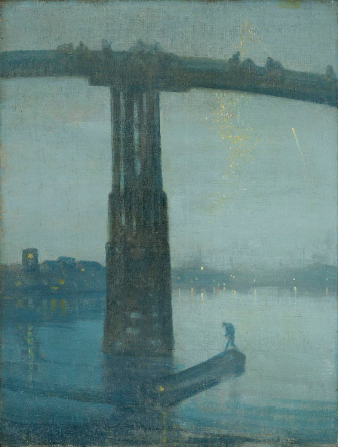 Nocturne : Bleu et or - Vieux pont de Battersea - James Abbott McNeill Whistler