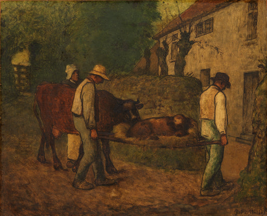 Ramener à la maison le veau né dans les champs - Jean-François Millet