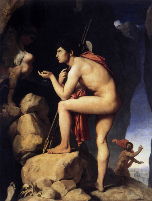 Oedipe explique l'énigme du sphinx - Jean-Auguste-Dominique Ingres