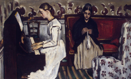 Jeune Fille au piano - Paul Cézanne