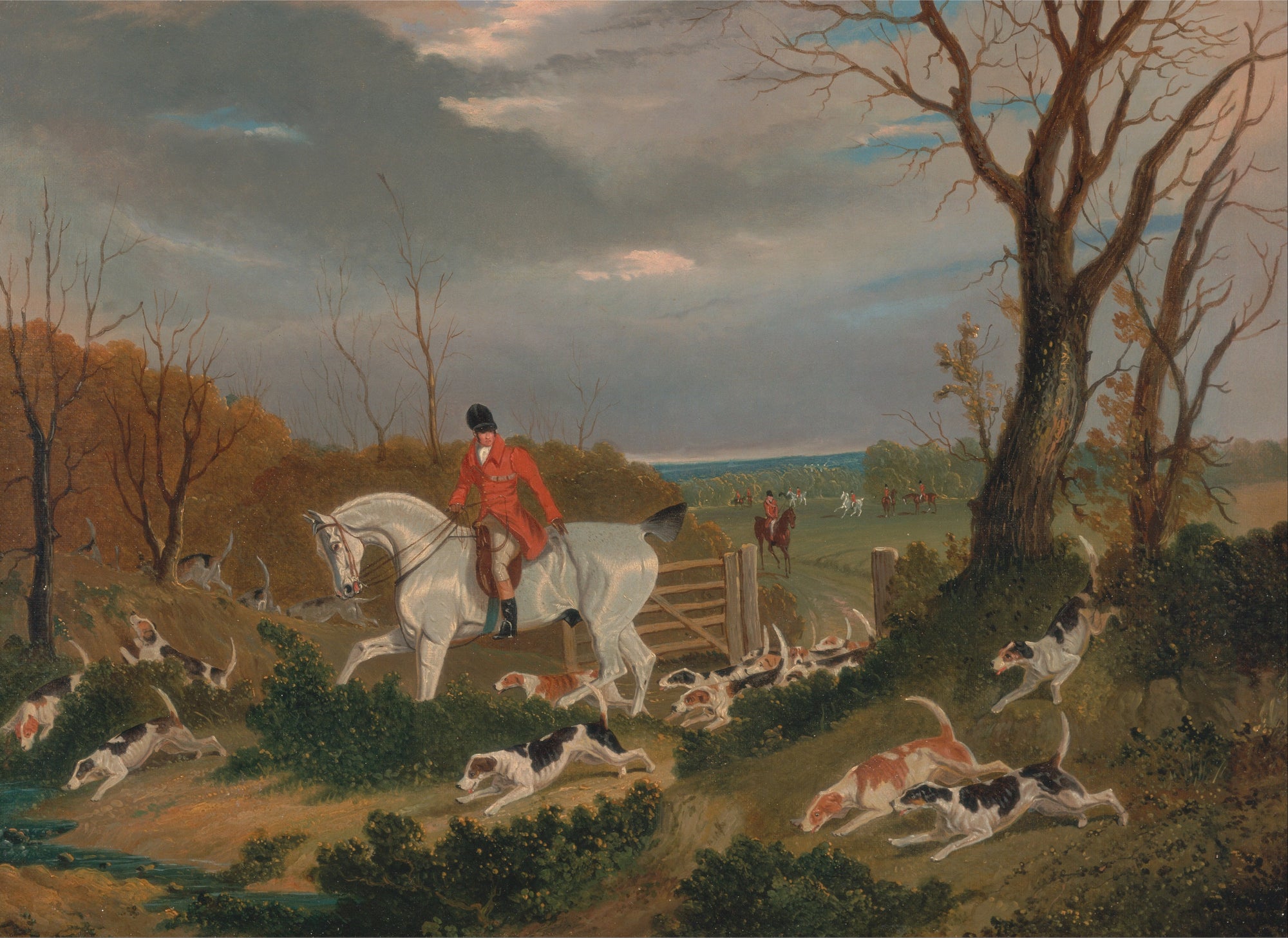 La chasse au Suffolk : Aller à la couverture près de Herringswell - John Frederick Herring Snr
