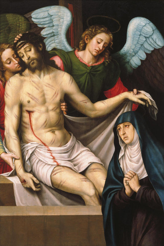Le Christ dans les bras de deux anges - Vicente Juan Masip