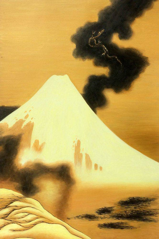 Dragon volant au-dessus du Mont Fuji - Katsushika Hokusai