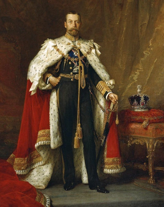 George V en robe de couronnement - Luke Fildes