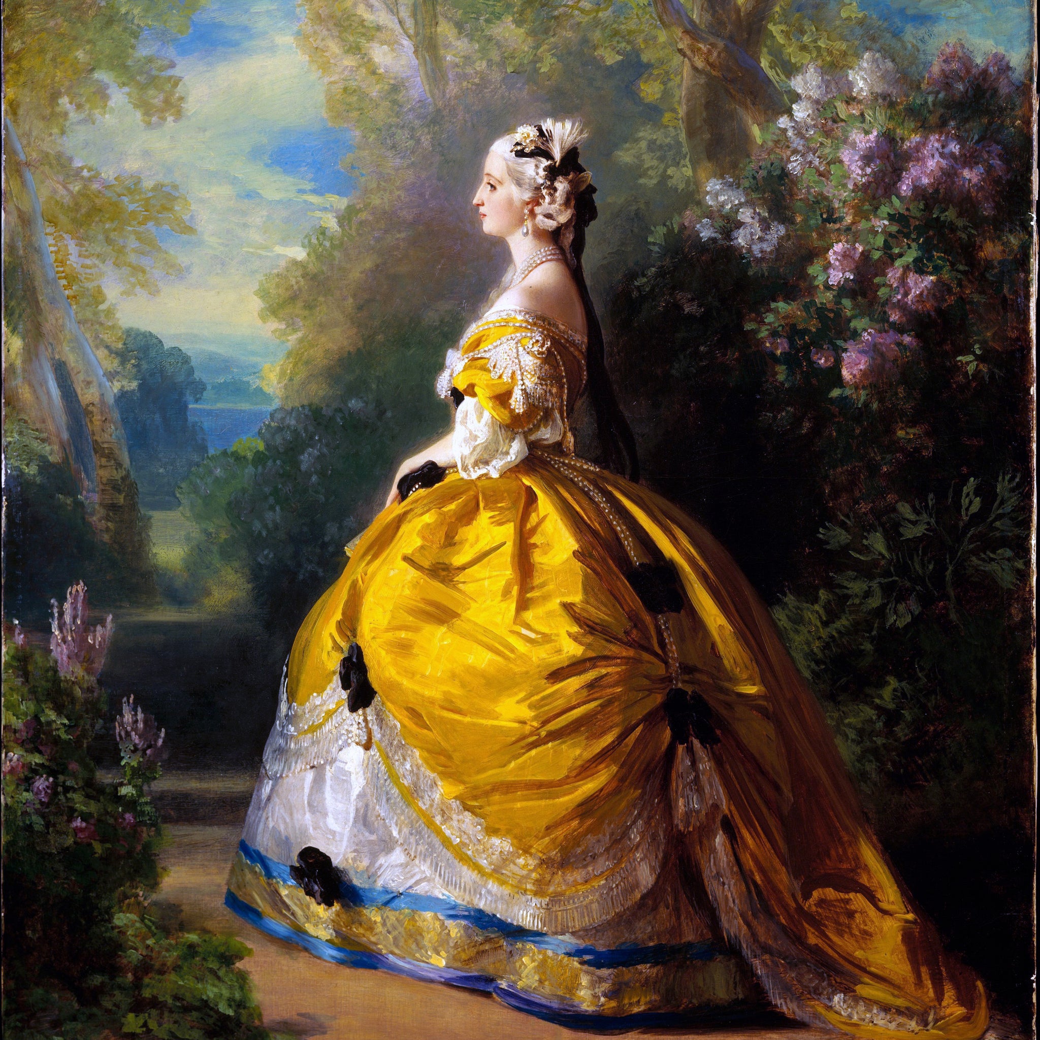 L'impératrice Eugénie à la Marie-Antoinette, 1854 - Franz Xaver Winterhalter