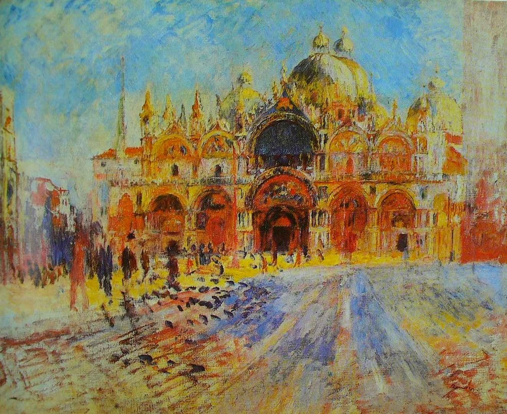 Place Saint Marc à Venise - Pierre-Auguste Renoir