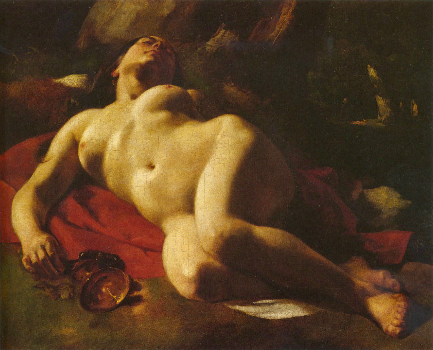 La Bacchante - Gustave Courbet