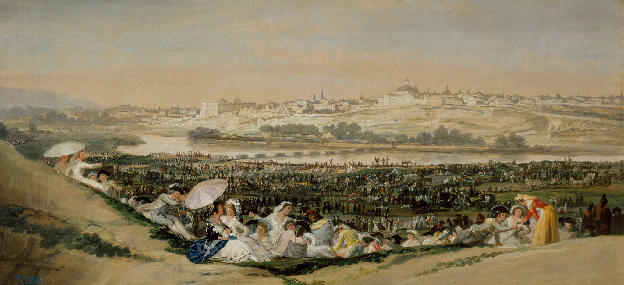 Le pré de San Isidro - Francisco de Goya