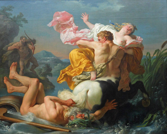 L'enlèvement de Déjanire par le centaure Nessus - Louis Jean François Lagrenée