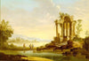 Paysage avec ruine de temple - Caspar David Friedrich