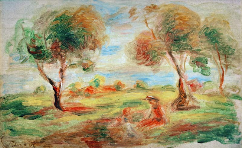 Le paysage près de Cagnes - Pierre-Auguste Renoir