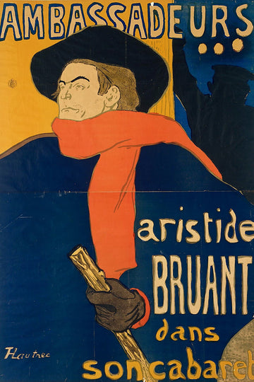 Ambassadeurs (Aristide Bruant dans son cabaret) - Toulouse Lautrec