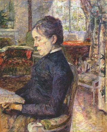 La Comtesse Adèle de Toulouse-Lautrec dans le salon du Château de Malromé - Toulouse Lautrec