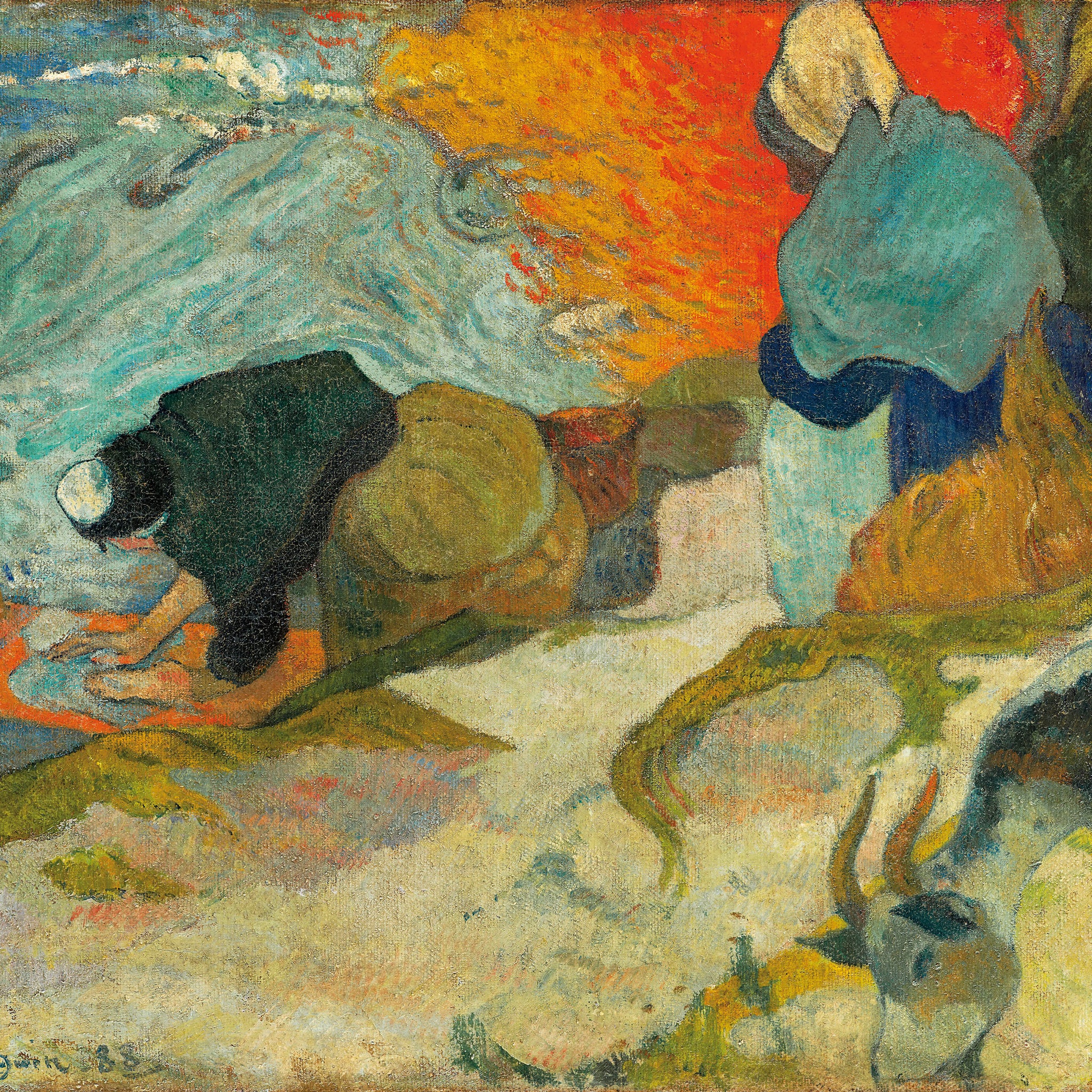 Les Lavandières à Arles - Paul Gauguin