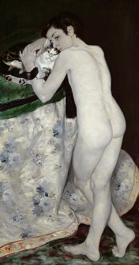 Un garçon avec un chat - Pierre-Auguste Renoir