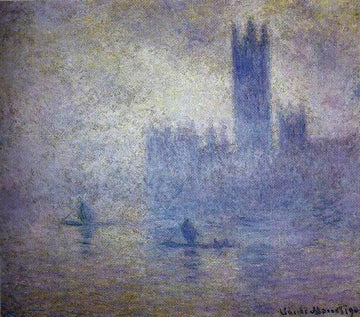 Le Parlement, effet de Brouillard (W 1611) - Claude Monet
