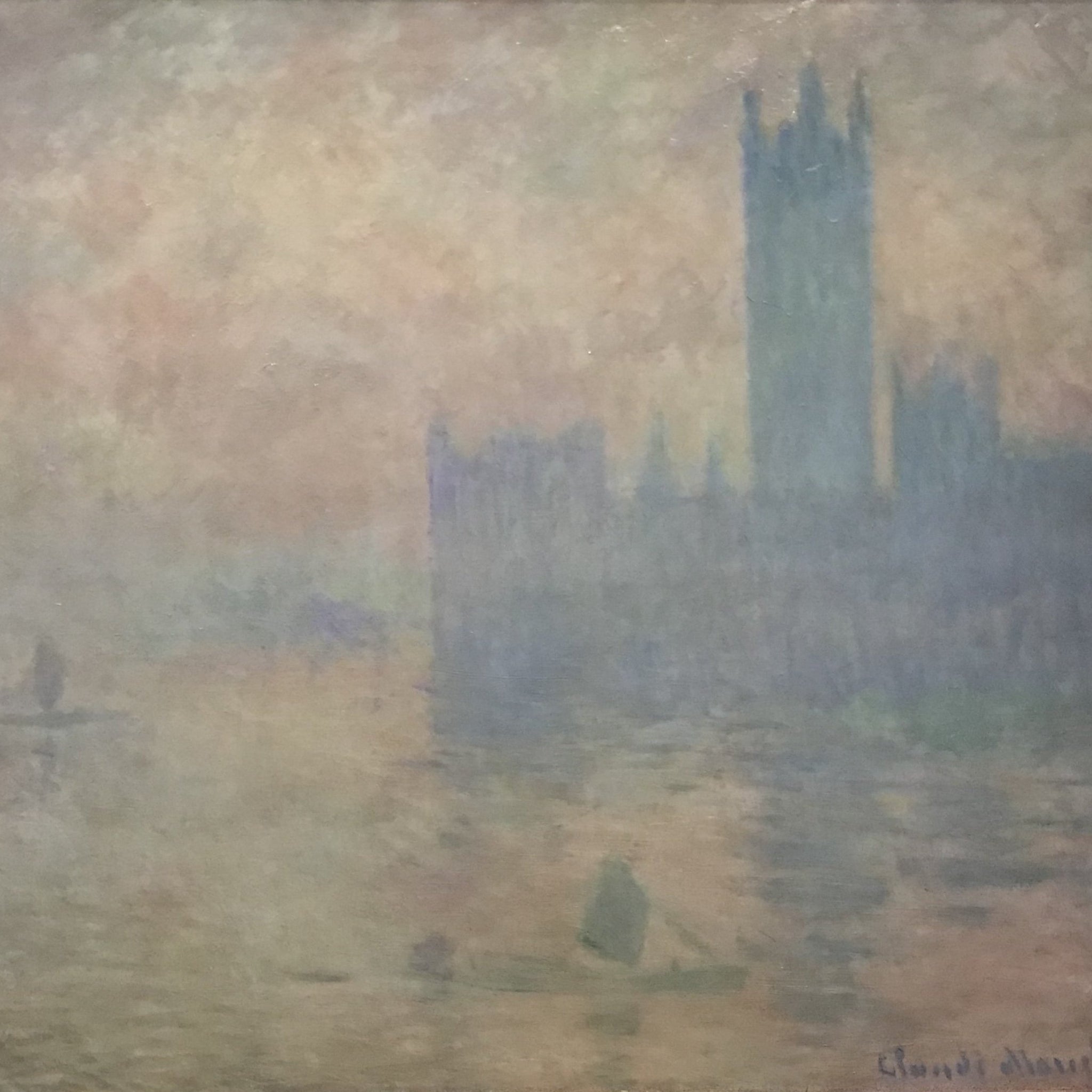 Le Parlement de Londres, effet de brouillard - Claude Monet