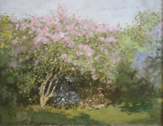 Lilas au soleil - Claude Monet