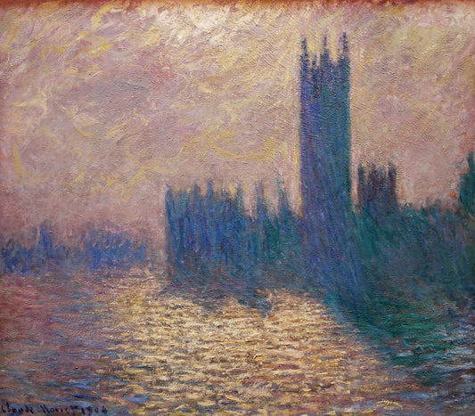 Le Parlement de Londres. Ciel d'orage (W 1605) - Claude Monet