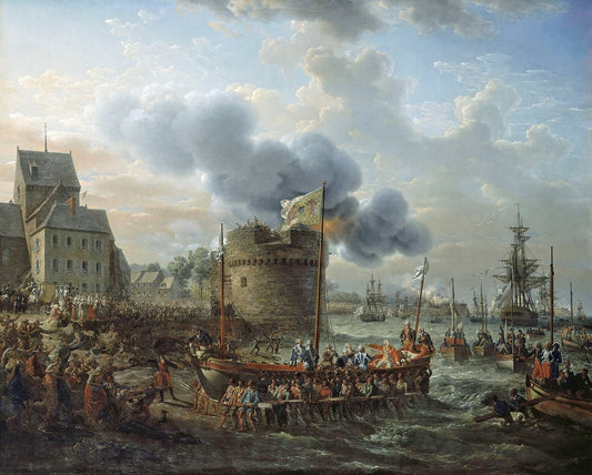 Louis XVI visitant le port de Cherbourg en 1786 - Louis Philippe Crepin