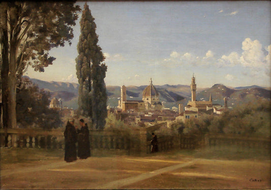 Vue de Florence depuis le jardin de Boboli - Camille Corot