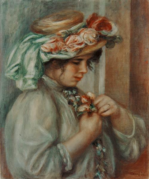 Fille avec le chapeau - Pierre-Auguste Renoir