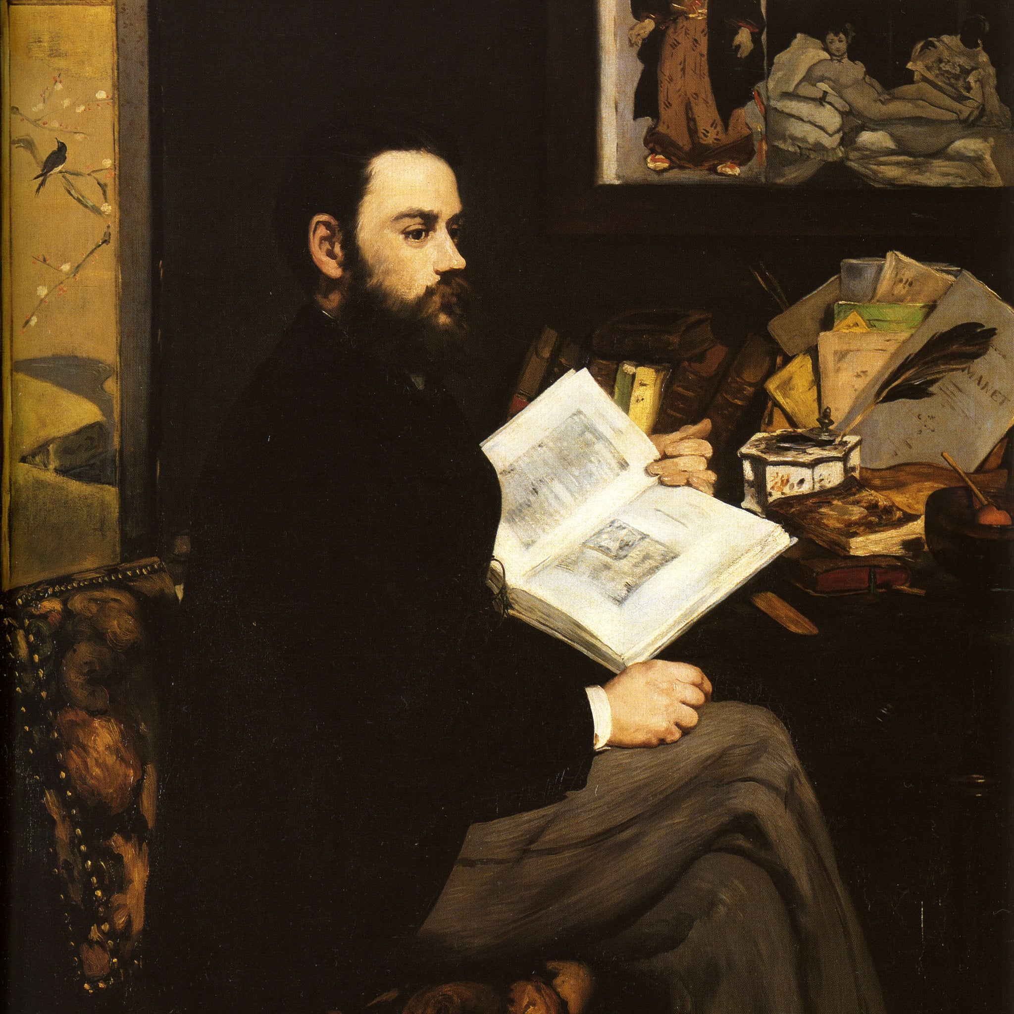 Portrait d'Émile Zola - Edouard Manet