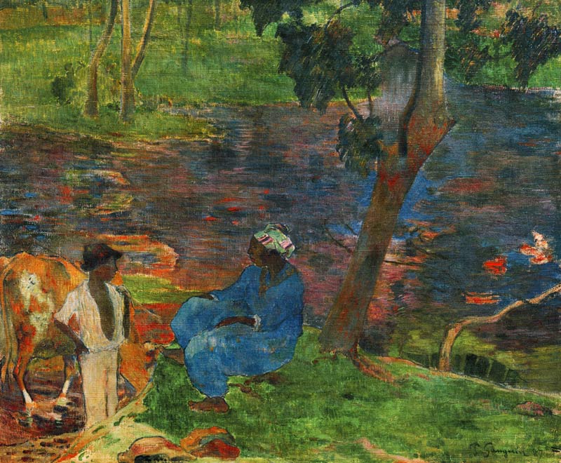 Rives du fleuve à la Martinique - Paul Gauguin