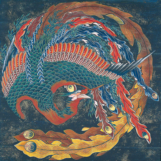 matsuri yatai phoenix - Katsushika Hokusai