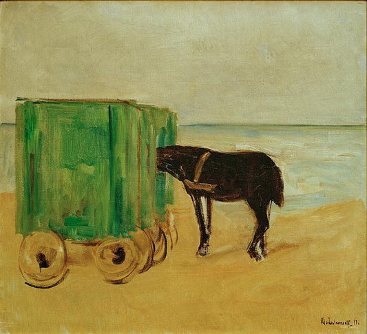 Chariot de bain vert - Max Liebermann