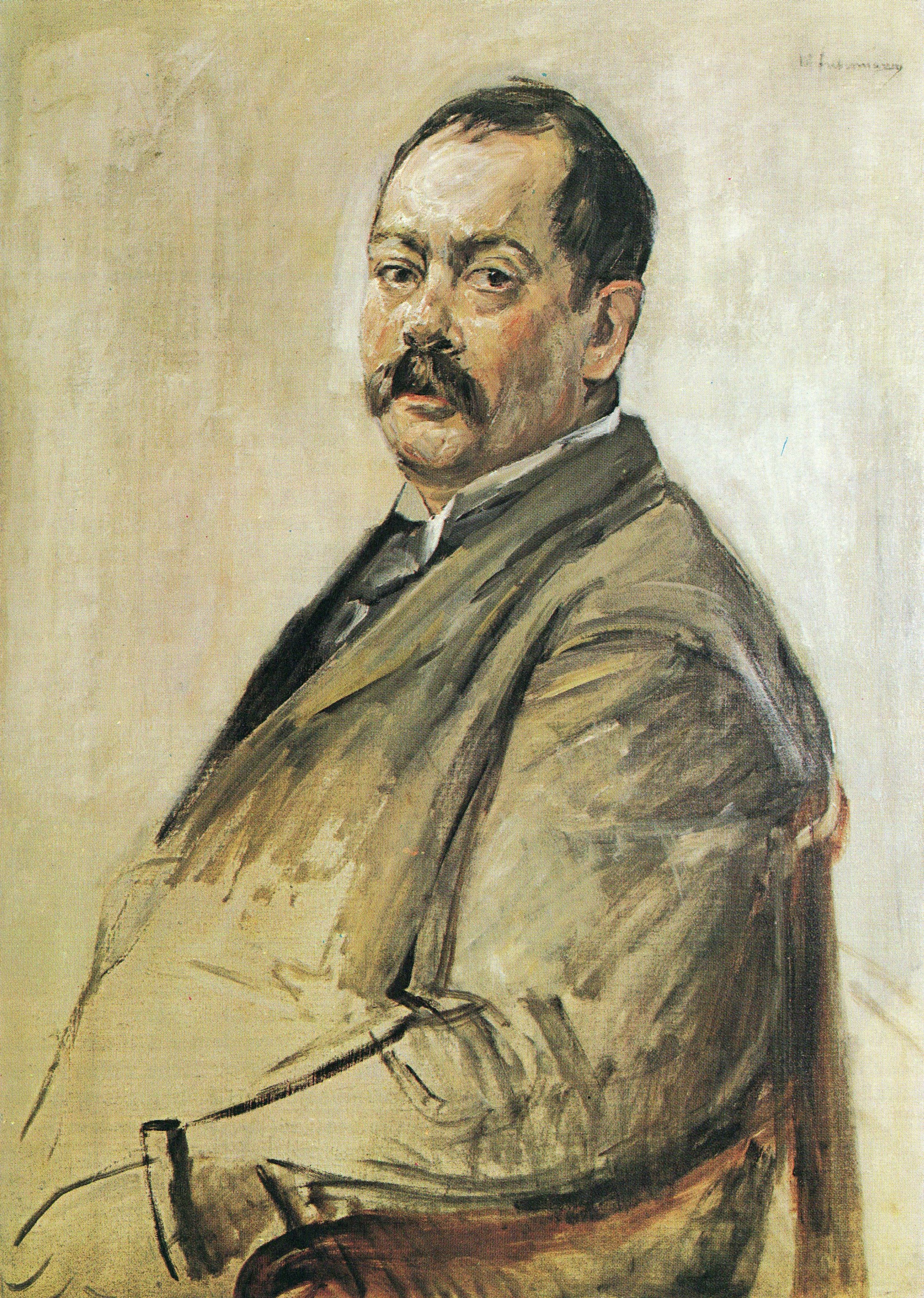 Portrait du peintre Lovis Corinth - Max Liebermann