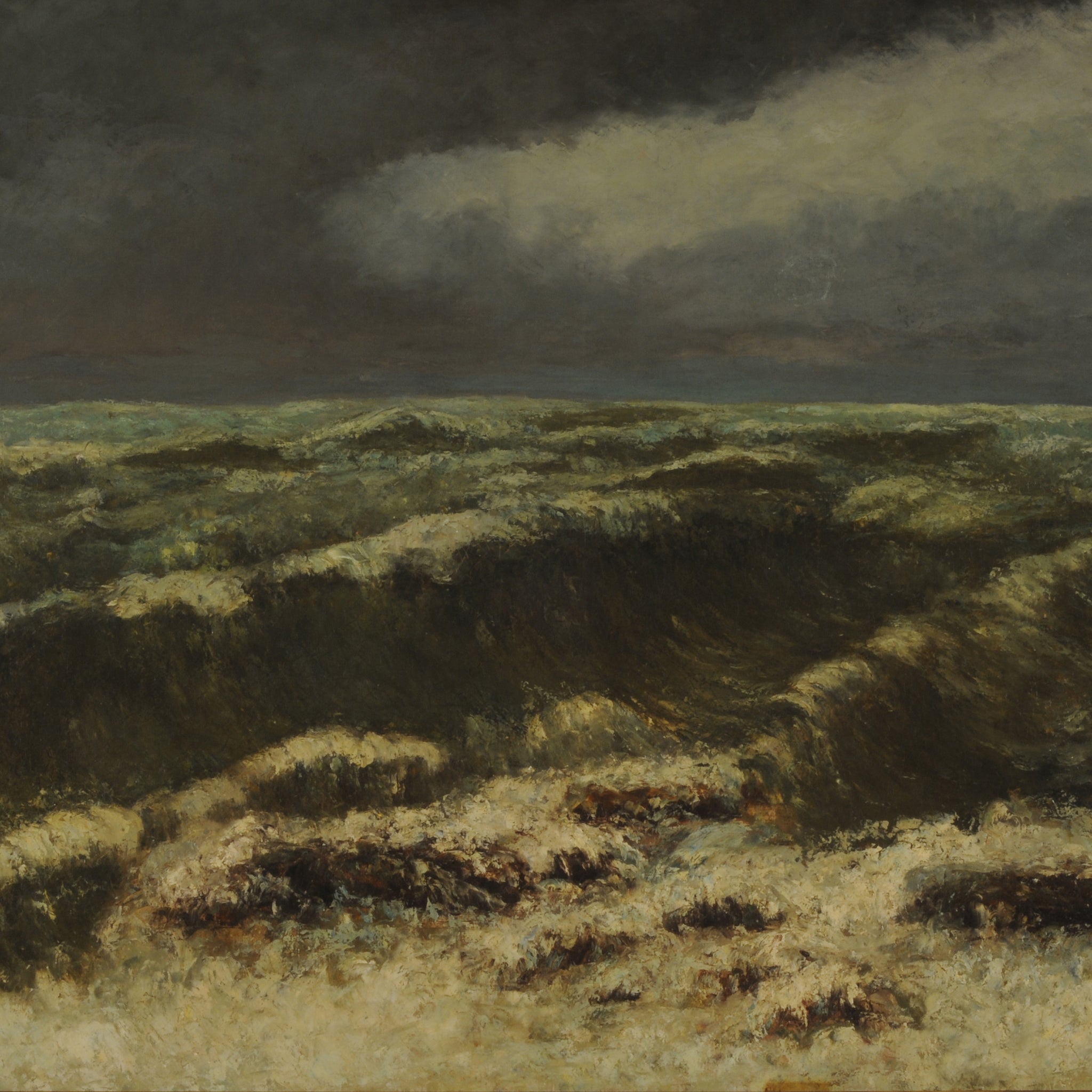Mer orageuse (mar borrascoso) - Gustave Courbet
