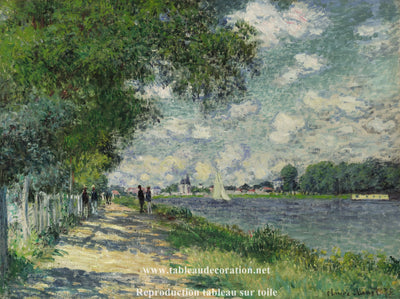 La Seine a Argenteuil - Tableau Monet