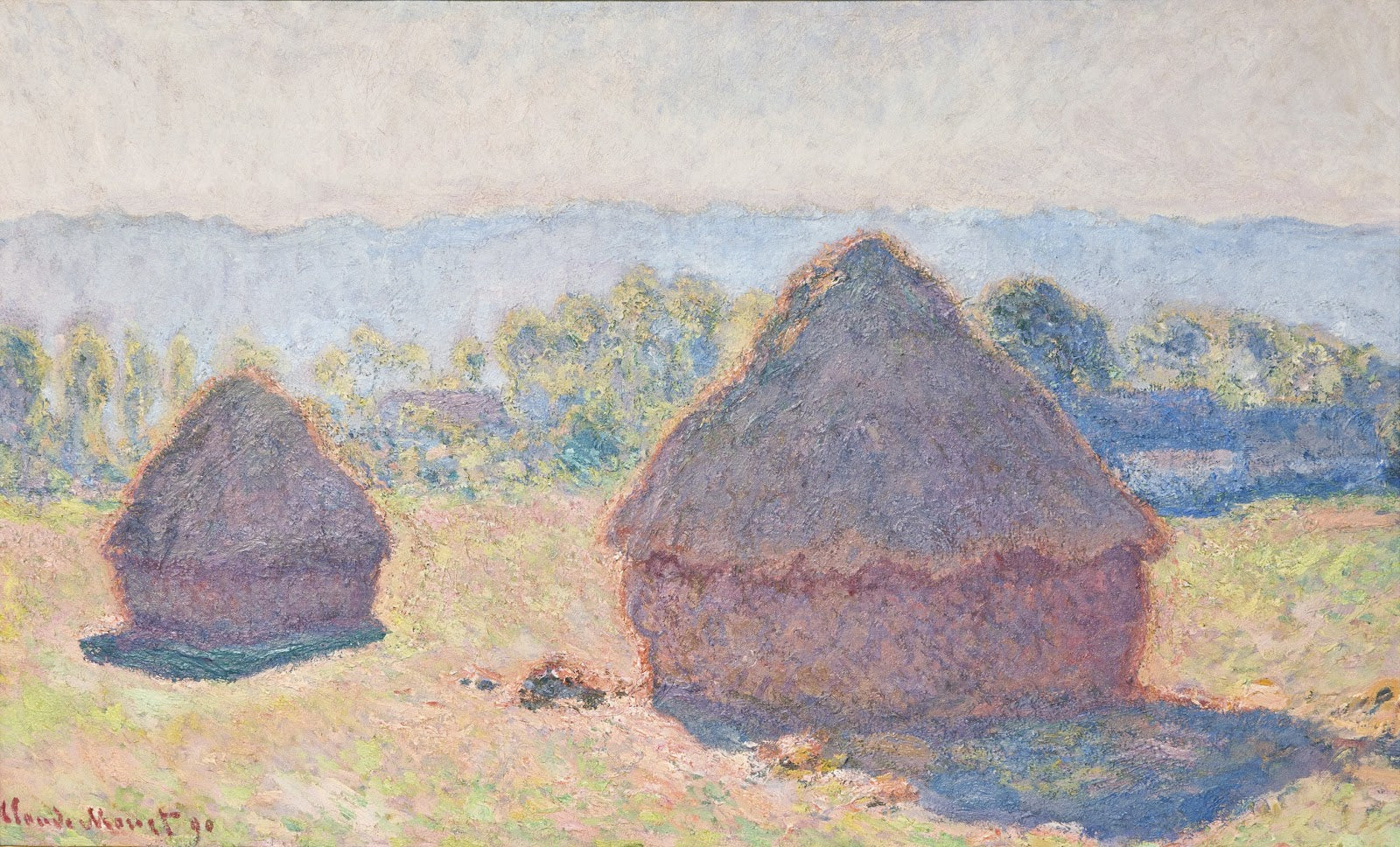 Meules, grand soleil - Claude Monet