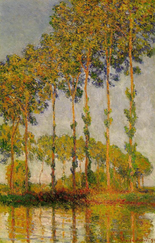 Rangée de peupliers - Claude Monet
