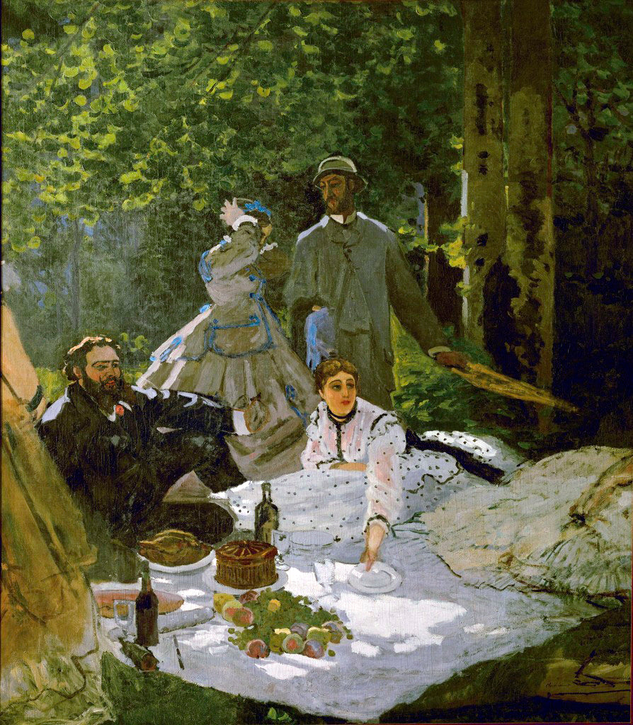 Le Déjeuner sur l'herbe (partie droite) - Claude Monet