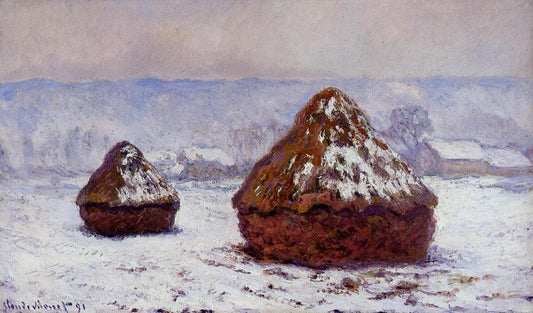 Meules, effet de neige de Claude Monet