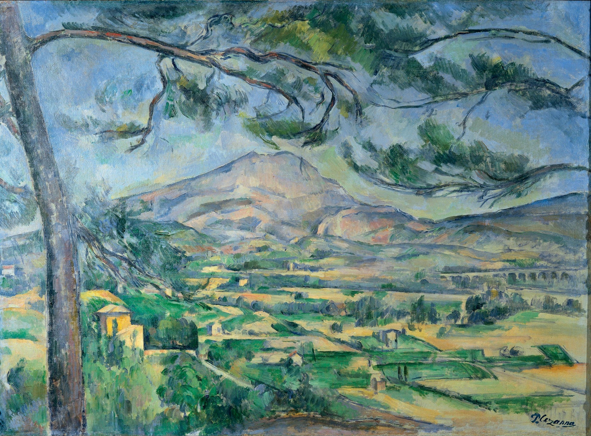 La Montagne Sainte-Victoire au grand pin - Paul Cézanne