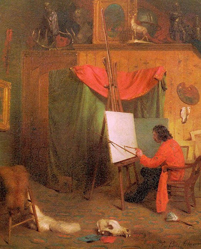 Autoportrait dans le studio, 1860 - William Holbrook Beard